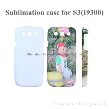 50pcs/lo tBlank metal rubber 3D sublimation case for Samsung Galaxy S3